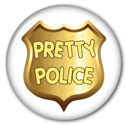 Pretty Police Costume Button Halloween Costume